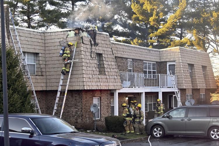 4 people, 2 animals displaced after embers catch apartment on fire