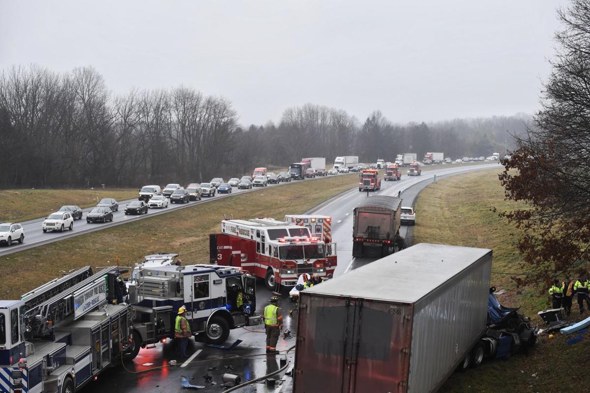 Route 222 reopens after crash involving tractortrailers [photos