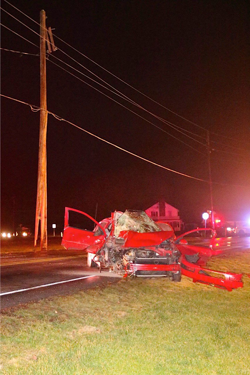 2 hospitalized after car hits pole on Strasburg Pike in West Lampeter