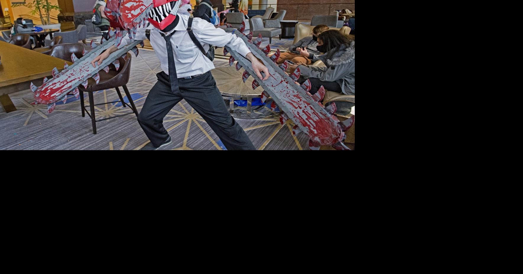 Chainsaw Man Denji cosplay recorded at AnimeCon UK by Comic Con News C