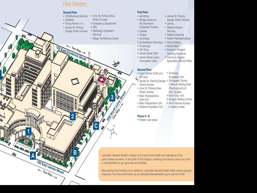 Lancaster General Hospital layout