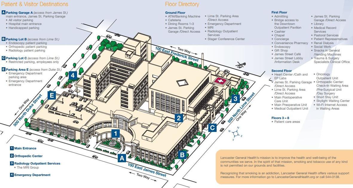 Lancaster General Hospital layout