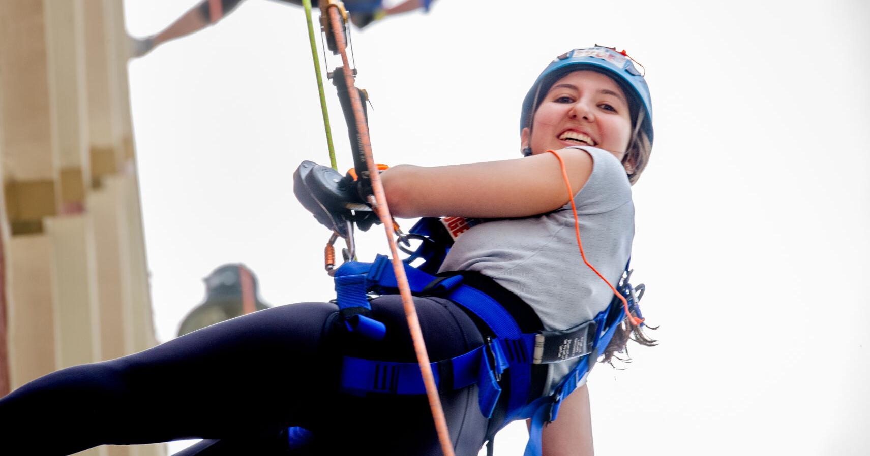 Rookie rappeller takes the plunge at VisionCorps' fifth annual Eye Drop | Local News - Vimarsana News