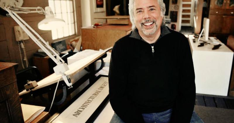 Lettering legend Gerard Huerta speaking at PCA&D Thursday ...