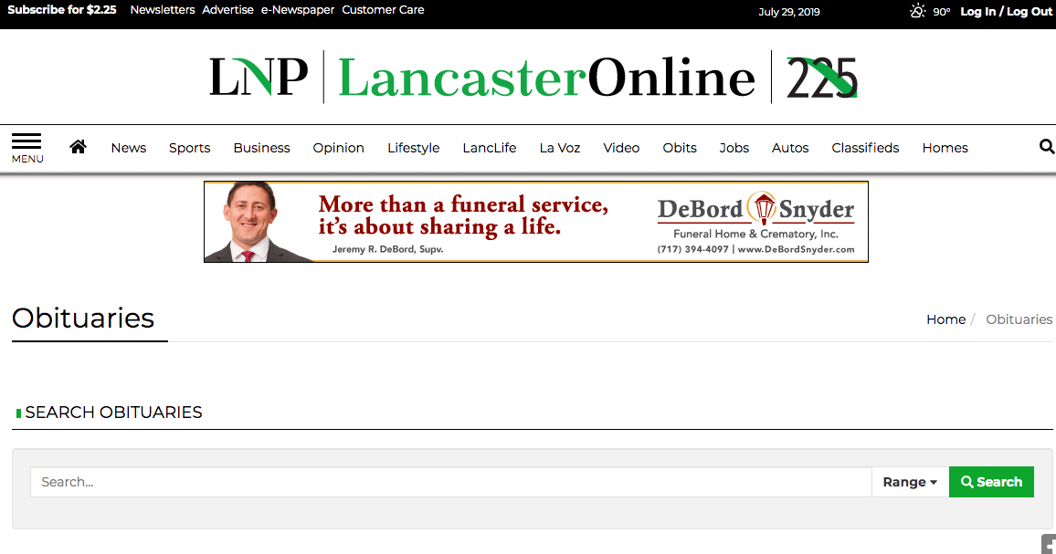Why do obituaries appear online at different times of the morning? [Ask