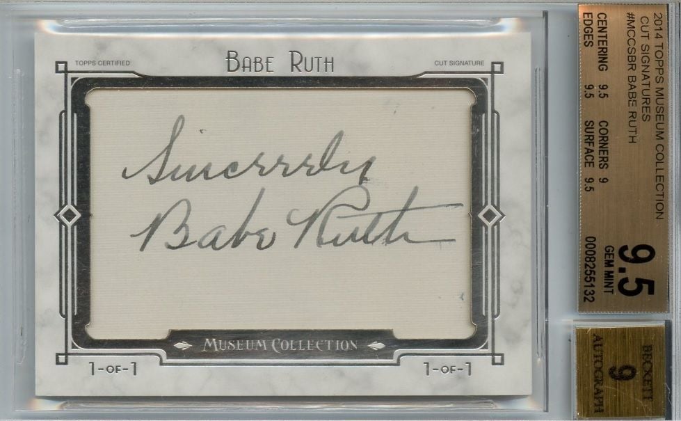 Babe Ruth Memorabilia for Sale at Online Auction