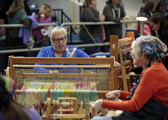 Pennsylvania Farm Show What is a sheep to shawl competition? [photos