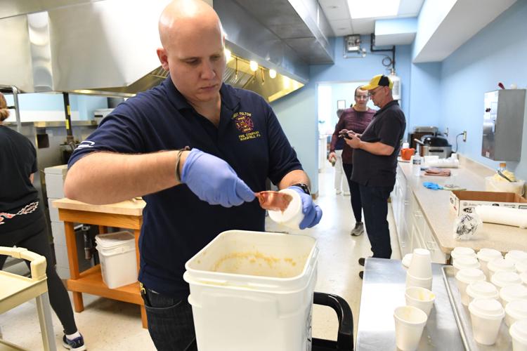 Tasty tradition Pork and sauerkraut meal served at Robert Fulton Fire