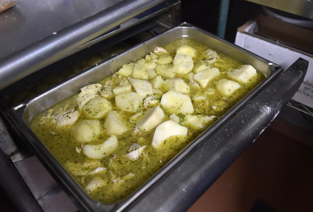 Discuss Pot pie in Lancaster County is comfort food, minus the crust