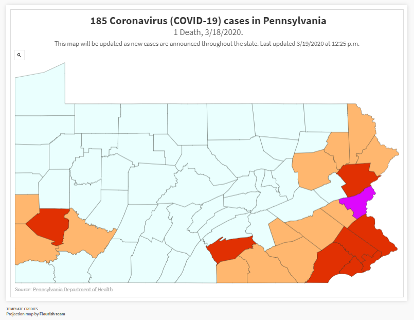 How many COVID19 cases are in Pa.? 1,404 new ones Friday Local News