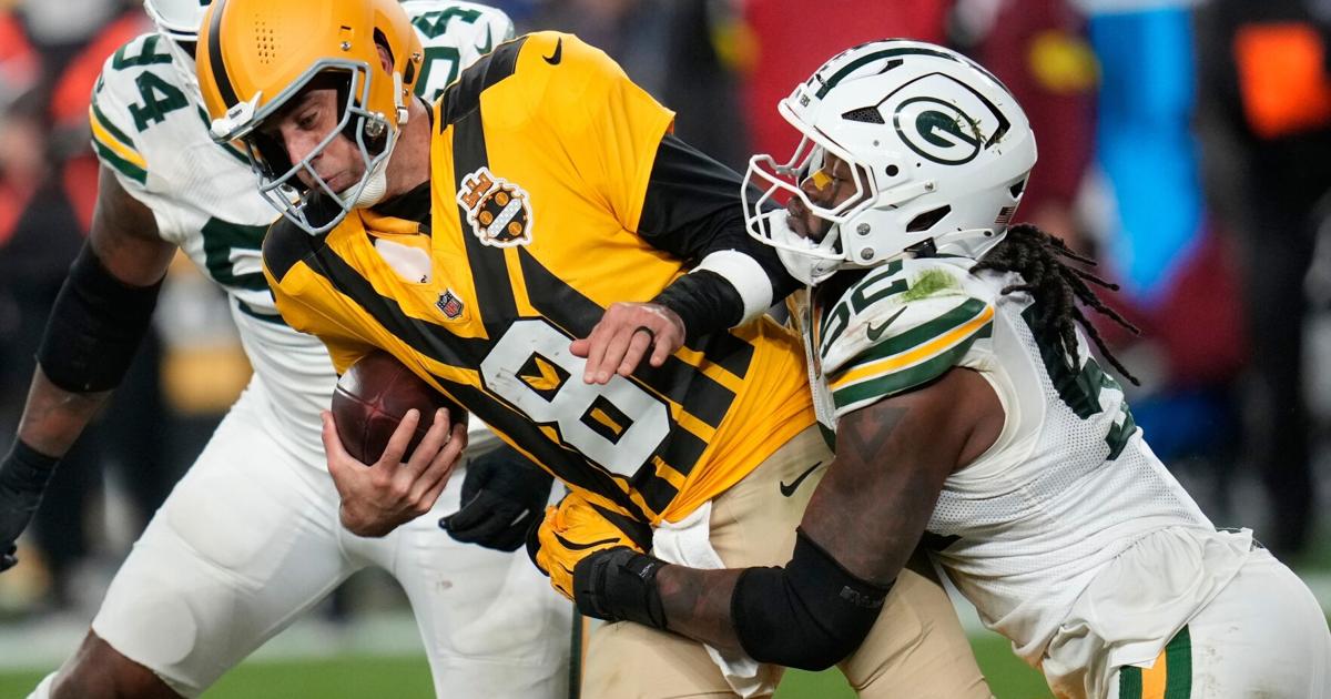 Aaron Rodgers와 Steelers는 Love가 35-25로 승리하면서 Packers와의 QB 재결합에 실패했습니다. Aaron Rodgers와 Steelers는 Love가 35-25로 승리하면서 Packers와의 QB 재결합에 실패했습니다.