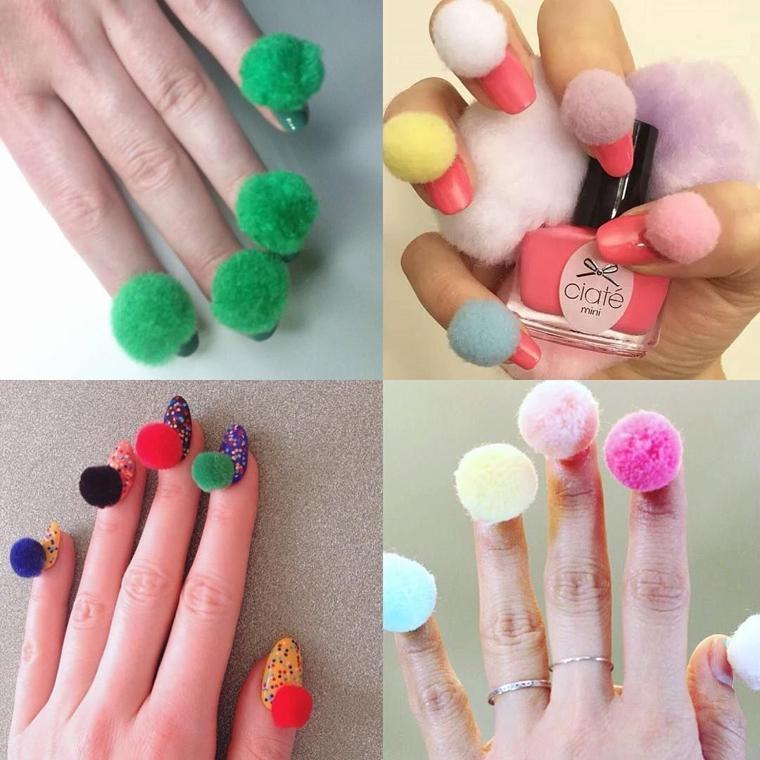 Pom Pom Nails Cute Nail Art Or A Bad Idea Trending