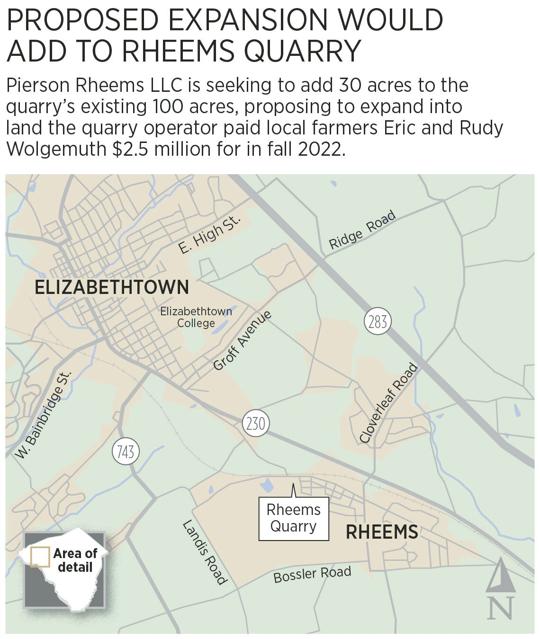 Neighbors bring concerns on Rheems Quarry proposed expansion to state