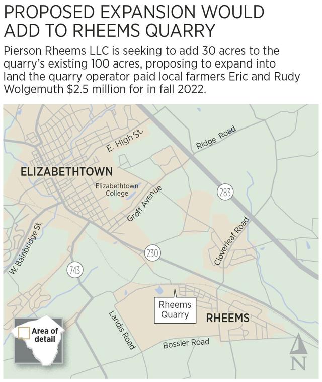 Neighbors bring concerns on Rheems Quarry proposed expansion to state regulators [Lancaster