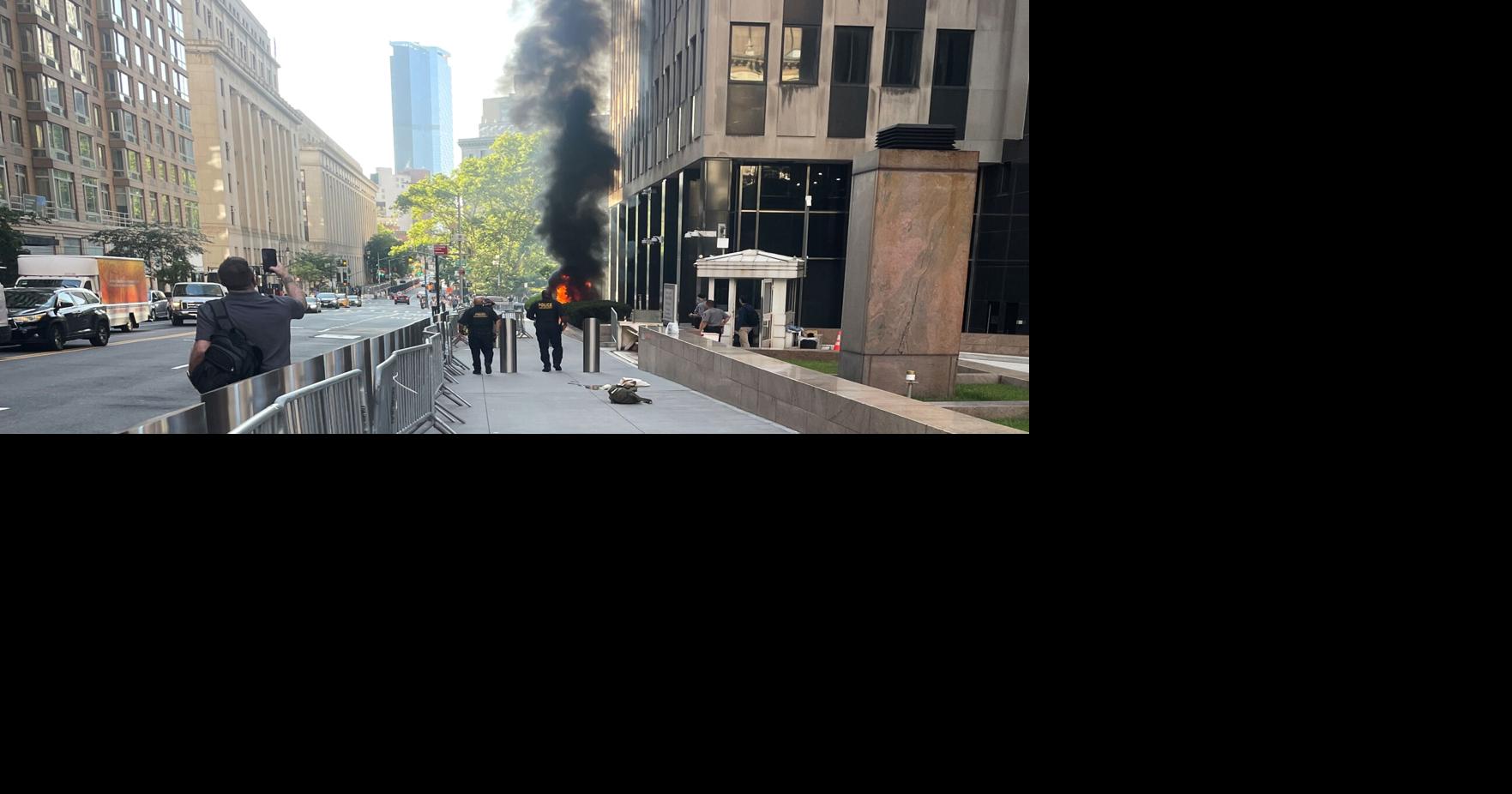 Ex-soldier started a fire and fired a pellet gun outside a New York federal building, FBI says By MICHAEL R. SISAK and JAMIE STENGLE - Associated Press Jul 20, 2026