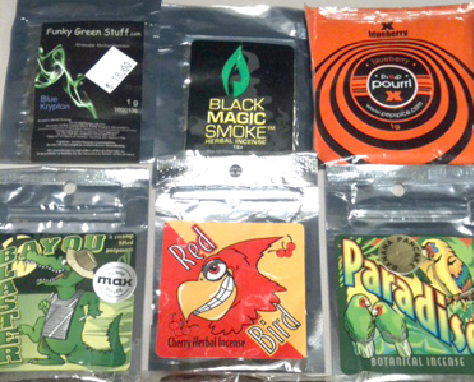 Synthetic Marijuana Packaging Samples