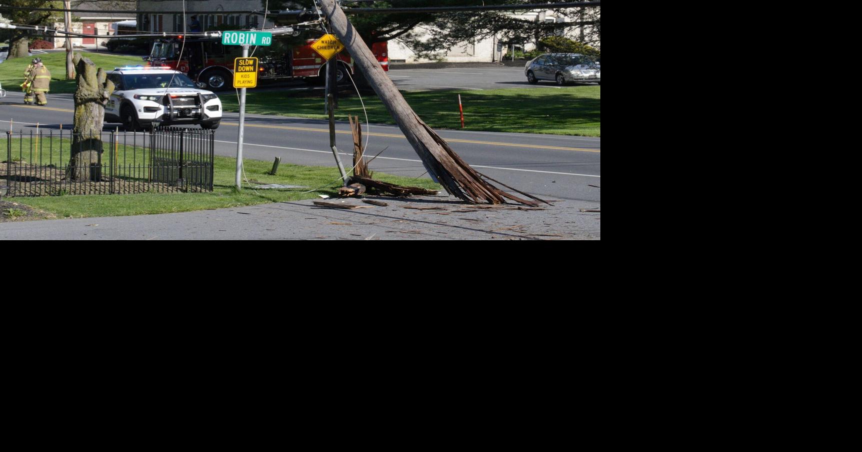 Truck strikes utility pole, knocks out power in East Hempfield Township ...