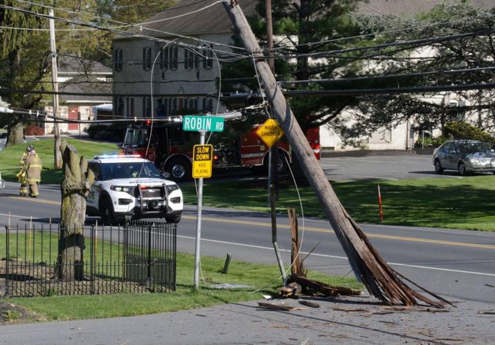 Truck strikes utility pole, knocks out power in East Hempfield Township ...