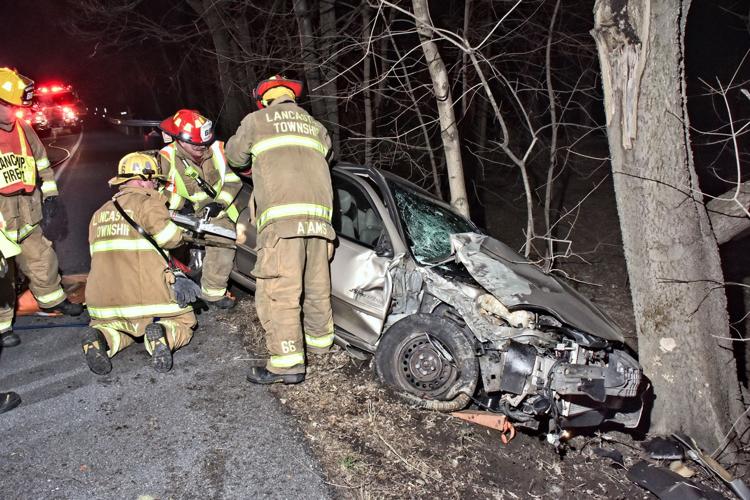 Man extricated from car following Saturday morning, singlecar accident