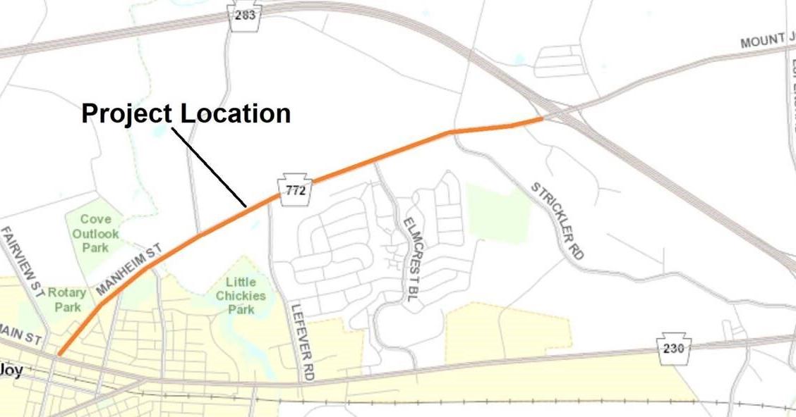 $1.3 million Route 772 resurfacing project to begin Monday | Local News ...