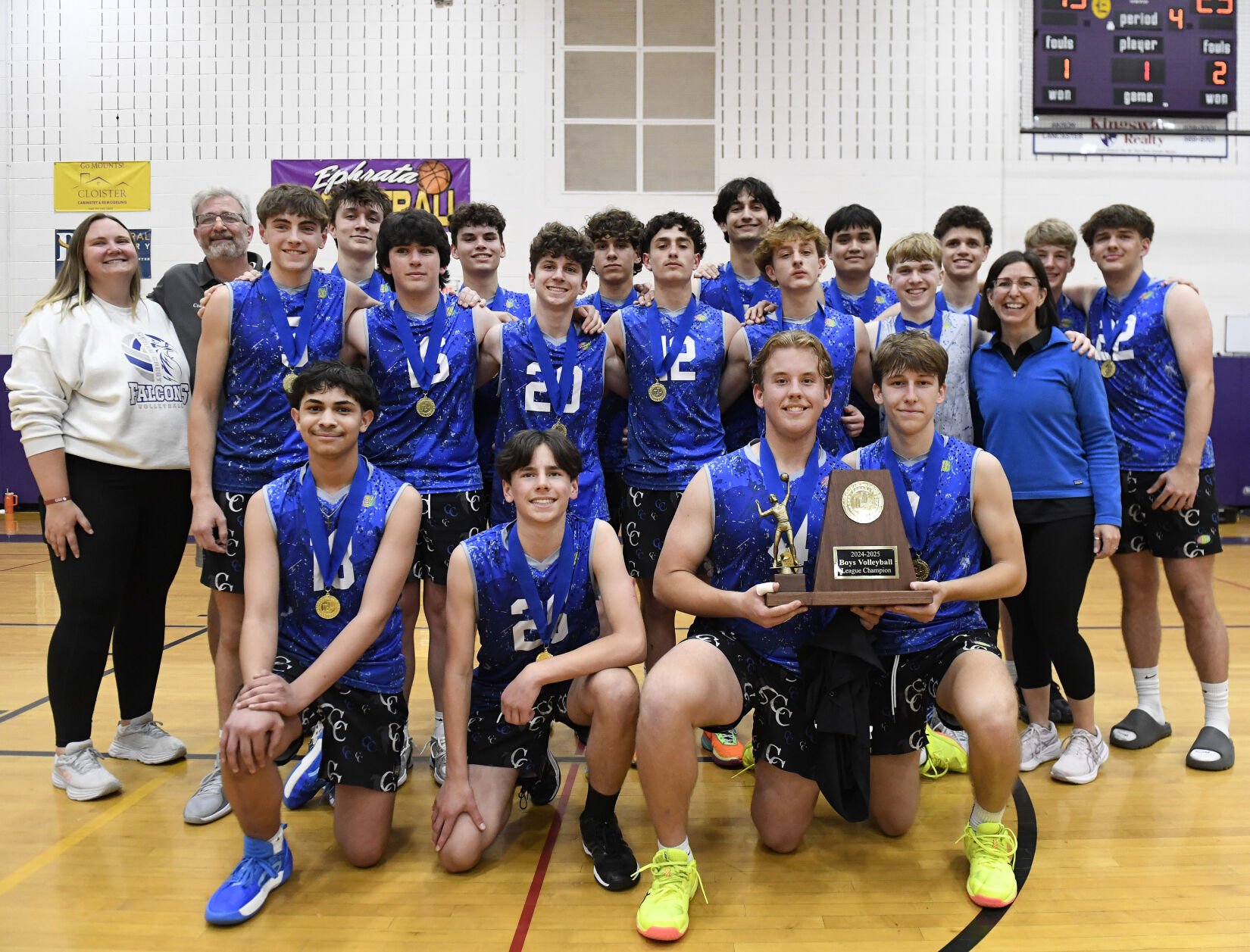 Cedar Crest vs. Manheim Central - L-L League boys volleyball championship