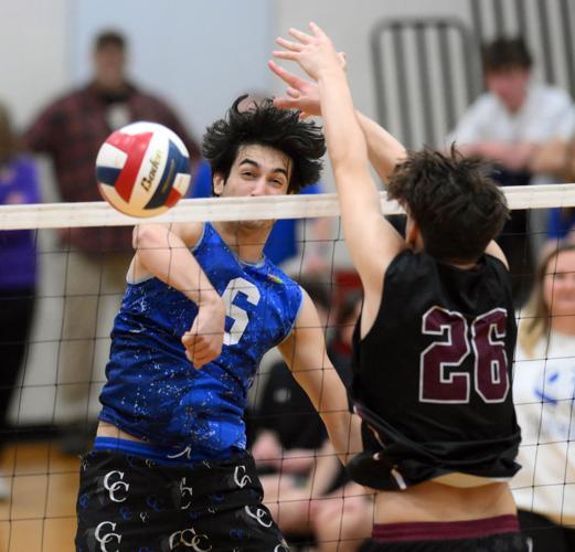 Cedar Crest vs. Manheim Central - L-L League boys volleyball championship