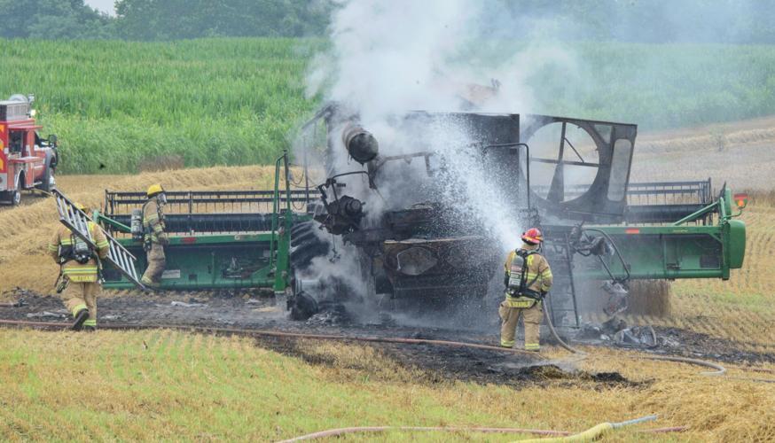 Farm equipment catches fire, sets field ablaze in Manor Township ...