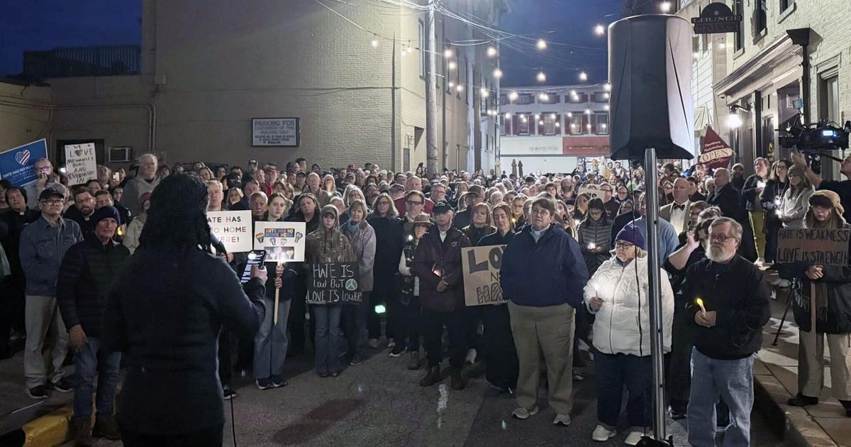 Mechanicsburg leaders, residents rally for inclusion after hate group spreads fliers