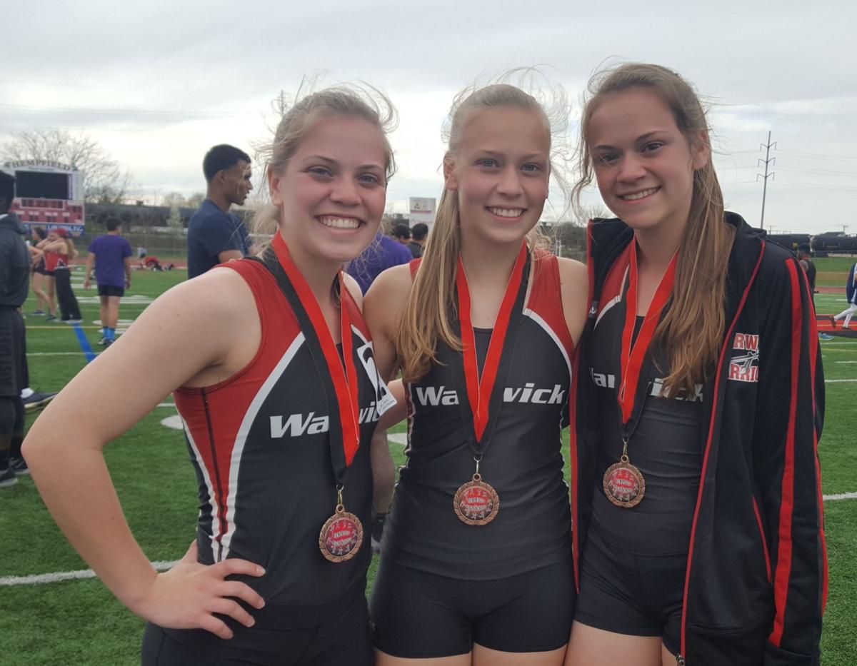 Warwick's Williamson sisters team up on the track to finish 3-sport ...