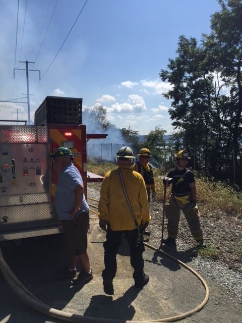 100 Firefighters Battle Brush Fire Along Manor Twp. Rail-trail | Local ...