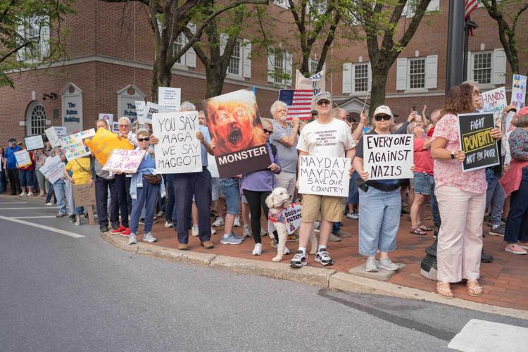 More than 1,000 outraged at Trump gather in Lancaster for international ...
