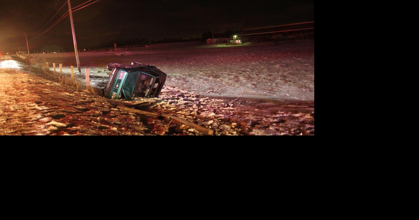 Blowing snow and icy roads made for hazardous driving Friday night ...
