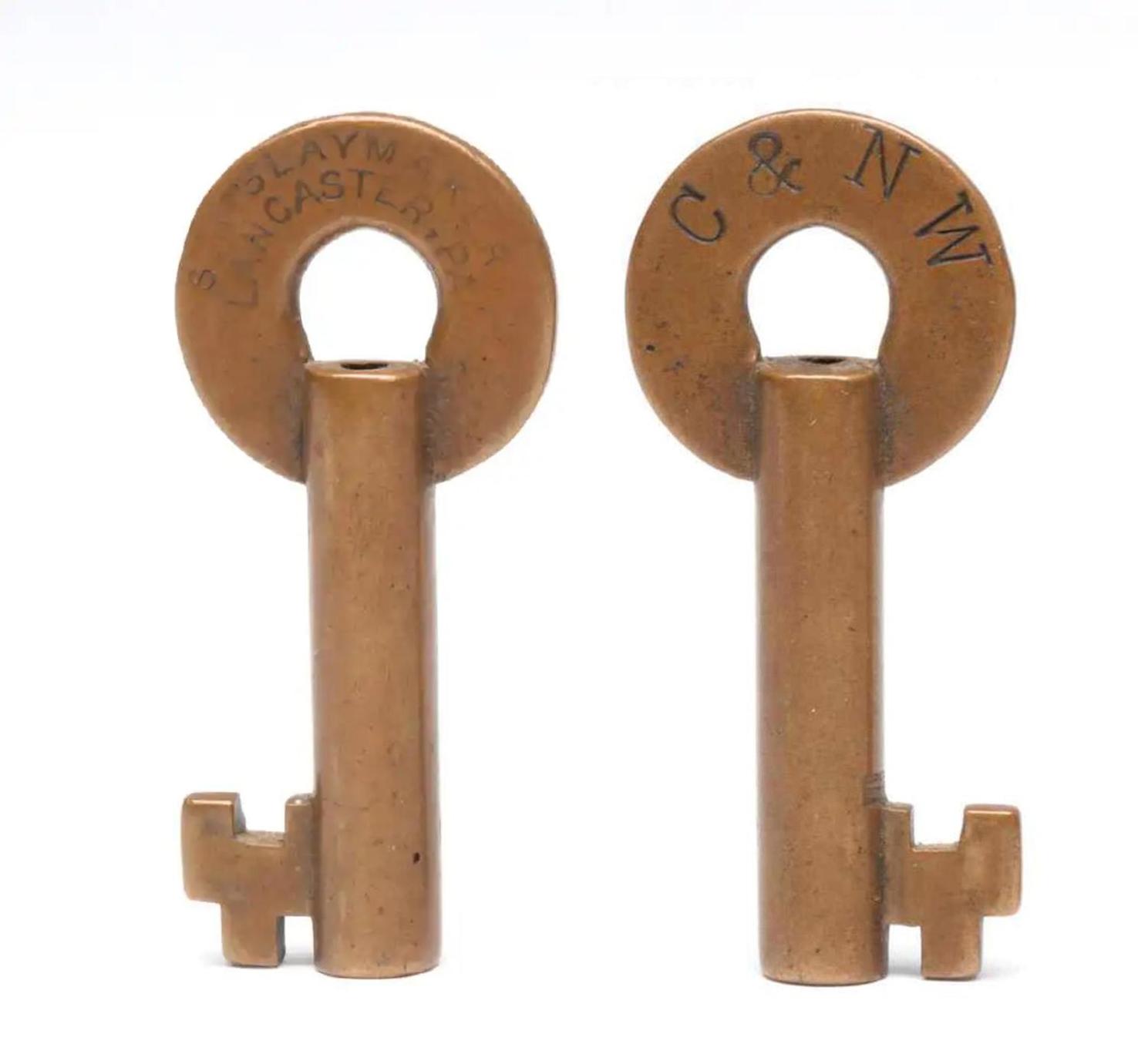 Slaymaker railroad switch key on the block Antiques