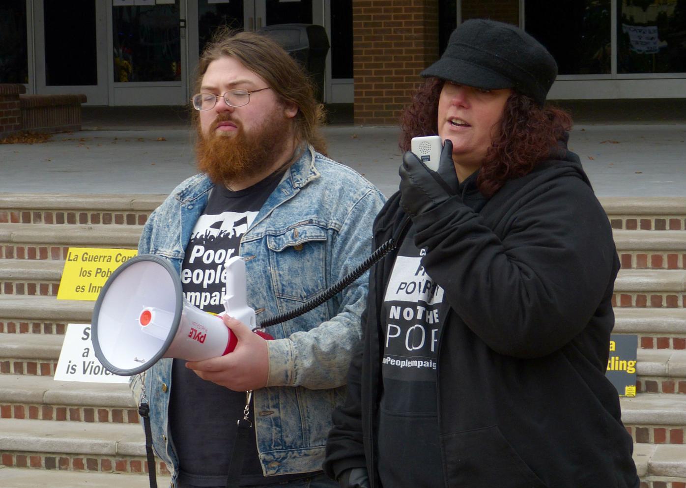 Homeless Vigil - Jacob Butterly and Kristin Colangelo