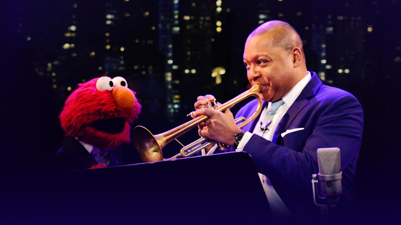 Wynton Marsalis and Elmo