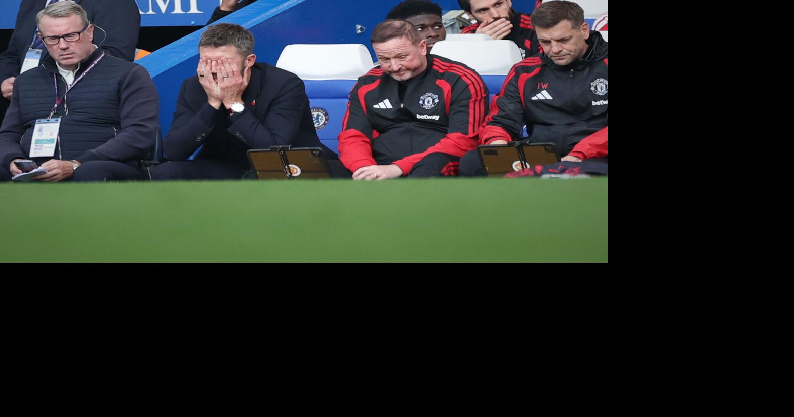 10-man Man United loses at Chelsea to leave Carrick's job in further jeopardy Michael Carrick's position as Manchester United manager is in further jeopardy after a 2-0 loss at Chelsea in the Premier League By STEVE DOUGLAS - AP Sports Writer Oct 31, 2026