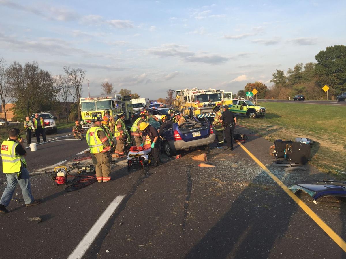 Route 222 south reopens after 2vehicle crash near Brownstown exit in