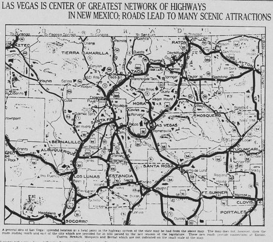 Map of roads 1929