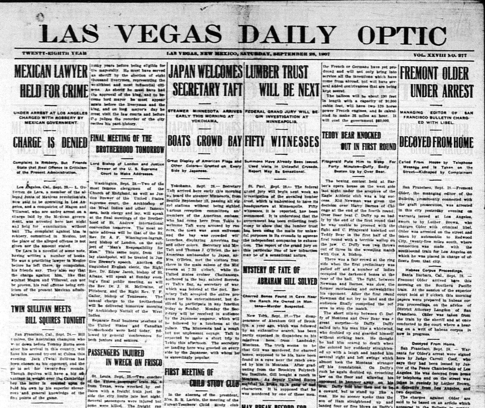 Old News Sept. 26-Oct. 2: Stories from the past 147 years