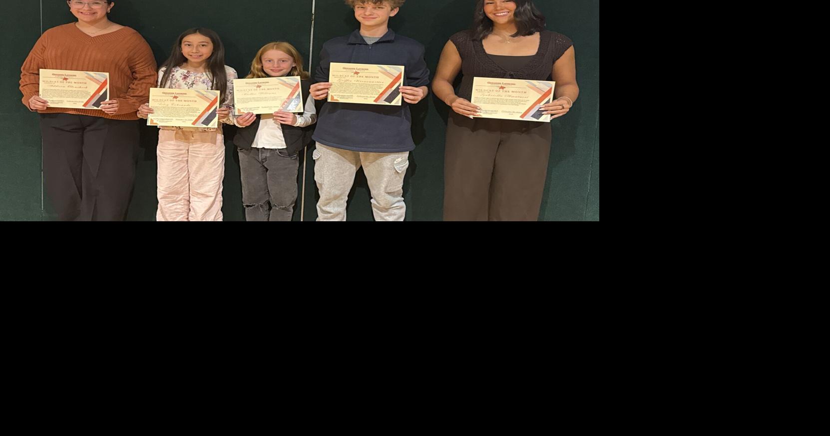 'A special honor:' GLSD recognizes Wildcats of the Month | Education ...