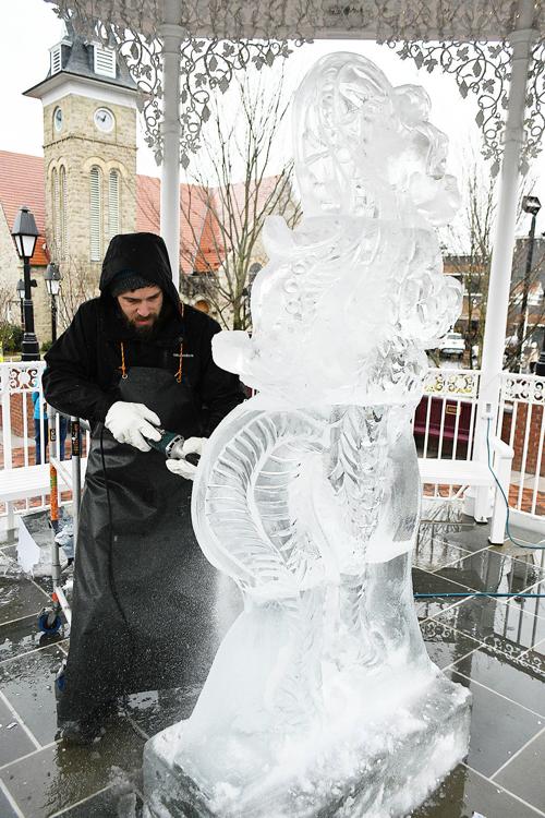 Having an ice time at the Ligonier Ice Fest