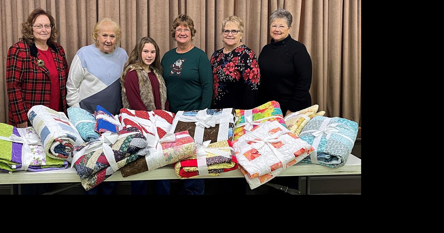 Latrobe United Presbyterian Church quilters donate quilts and supplies