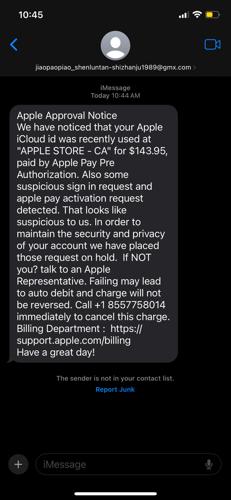 Iphone Scam Message Example Residents warned of daily scams | Local News | latrobebulletinnews.com