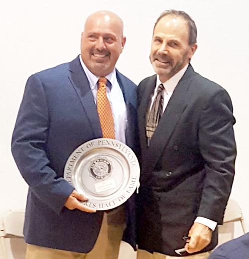 Latrobe’s Jason Bush gets Pennsylvania Legion Baseball state induction plaque