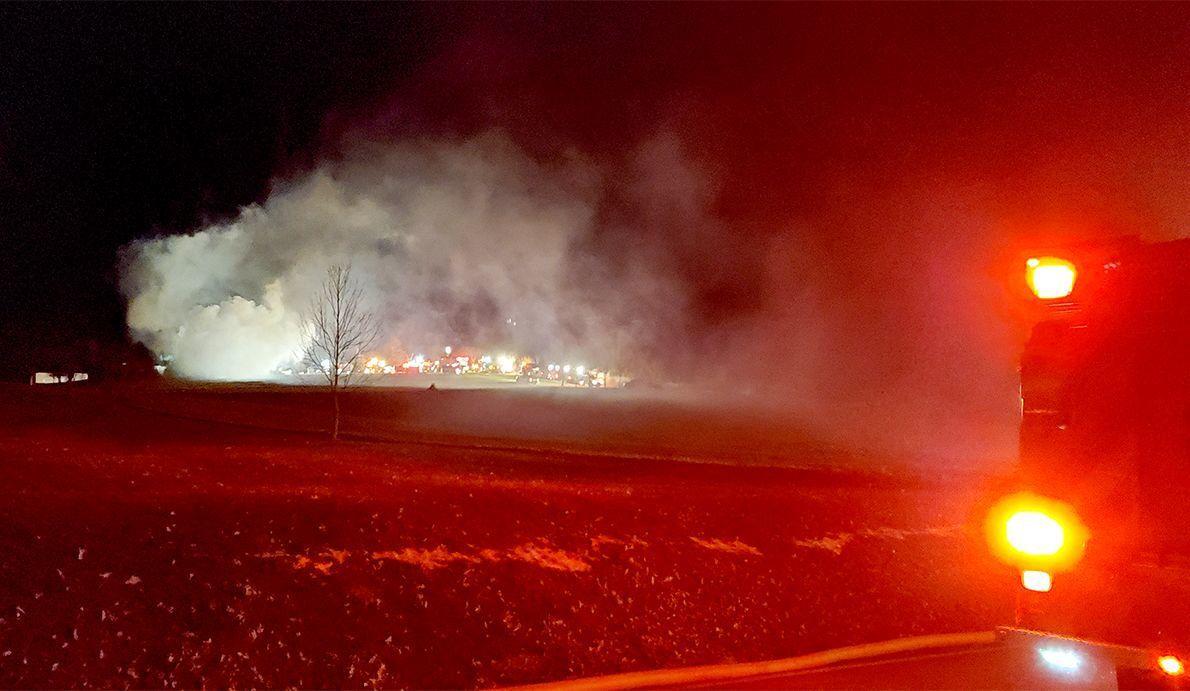 Crews battle house fire on Pizza Barn Road Local News