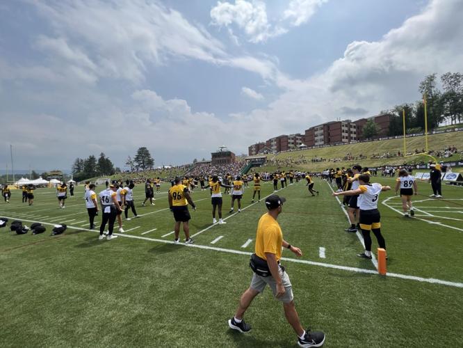 Football is back! Steelers have first practice at St. Vincent, Training  Camp 2023