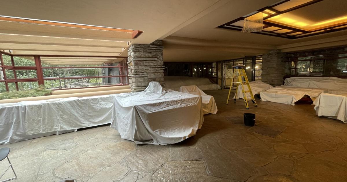 Fallingwater undergoing $7 million repair project to fix leaks inside ...