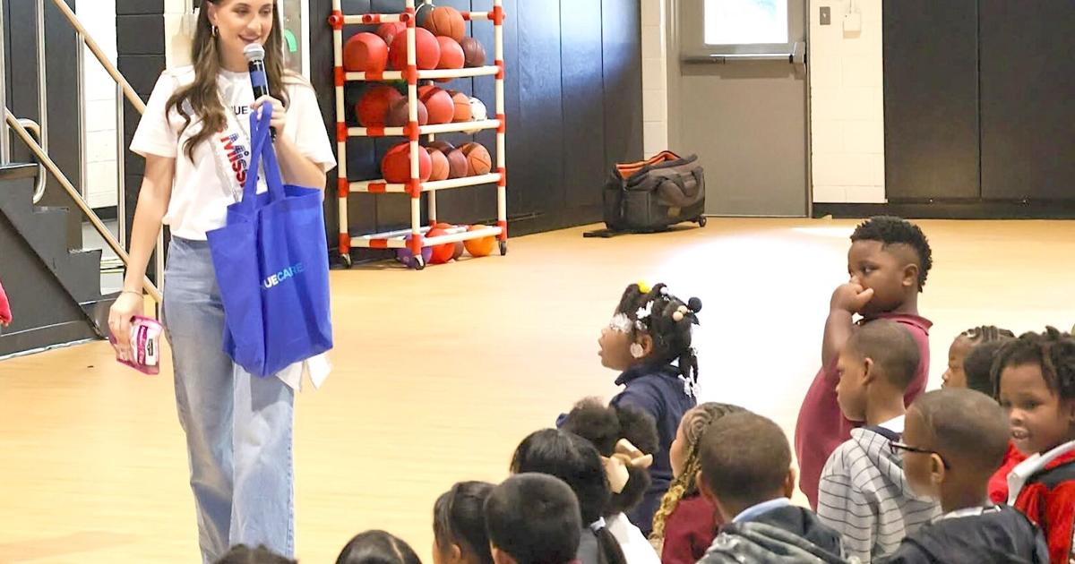 Miss Mississippi 2026, Jane Granberry, visited the Laurel School District Thursday morning. (Photo from Laurel School District)