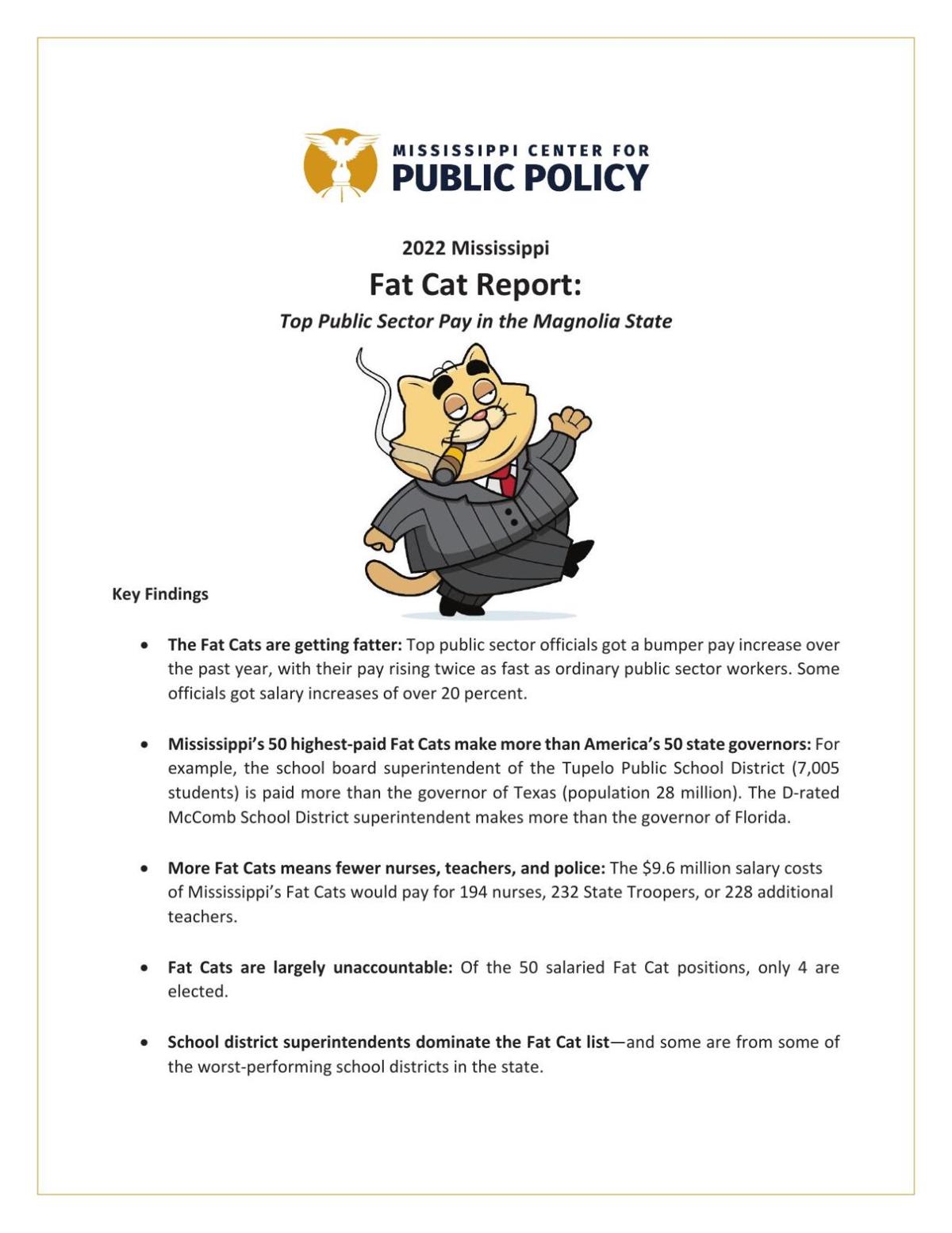 FAT CAT REPORT' | Free News | leader-call.com