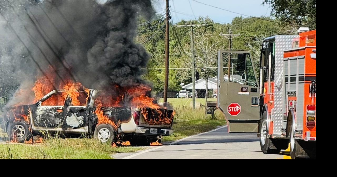 Pickup bursts into flames on Sharon Road | News | leader-call.com